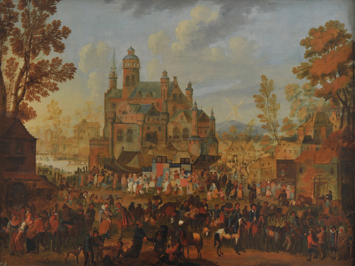 Jahrmarkt vor Schloss / P. Gerfried Sitar